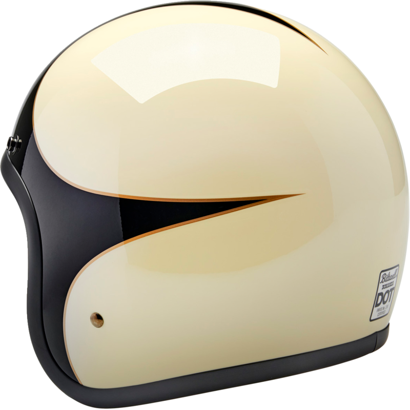 BILTWELL HELMET BONANZA White/Black Back - Driven Powersports