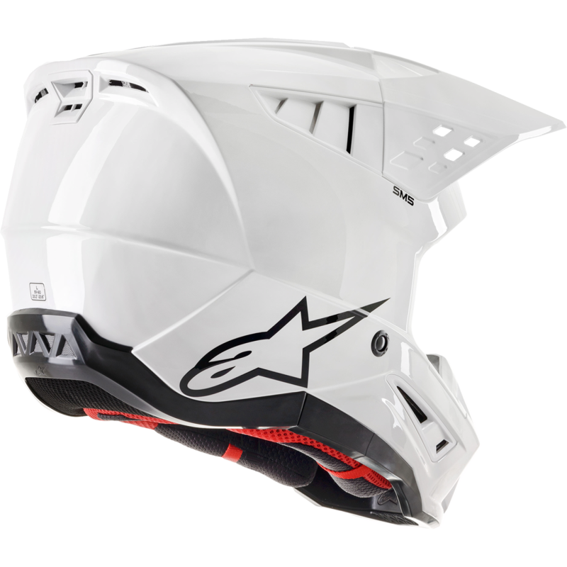 ALPINESTARS HELMET SM5 SOLID White Back - Driven Powersports