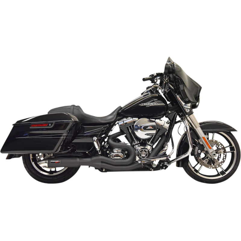 BASSANI XHAUST 07-16 FL EXH 2:1 MD/HTRD Chrome Application Shot - Driven Powersports