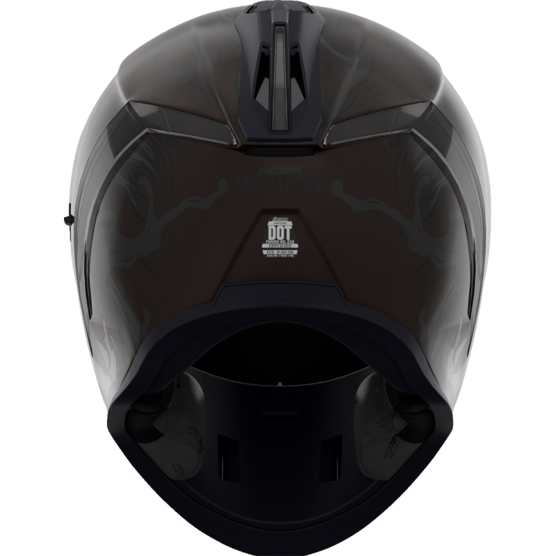 ICON HELMET AIRFORM MIPS MANIK'RR Dark Black Back - Driven Powersports