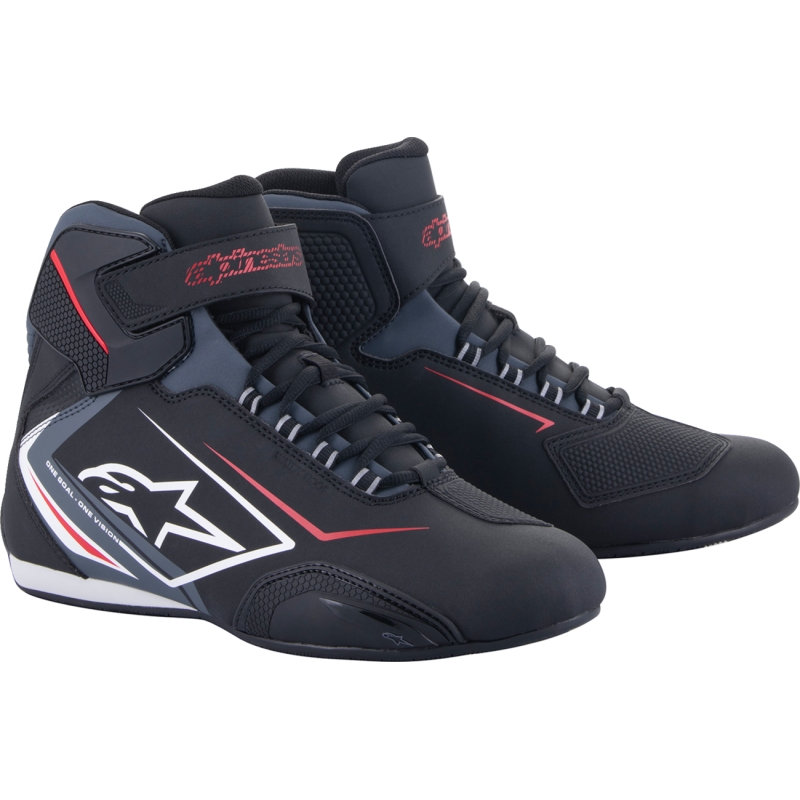 ALPINESTARS SHOE SEKTOR WP Black/White/Cool Gray Front - Driven Powersports