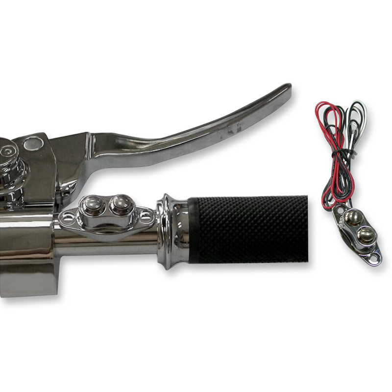 DRAG SPECIALTIES DUET H/BAR SWITCH KIT Chrome Front - Driven Powersports
