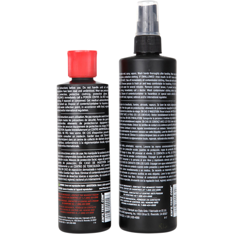 K & N SQUEEZE-BOTTLE RECHARGER FILTER CARE KIT Back - Driven Powersports