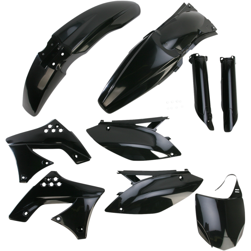 ACERBIS PLASTIC KIT FULL- KX250F:09-10 Black Top - Driven Powersports