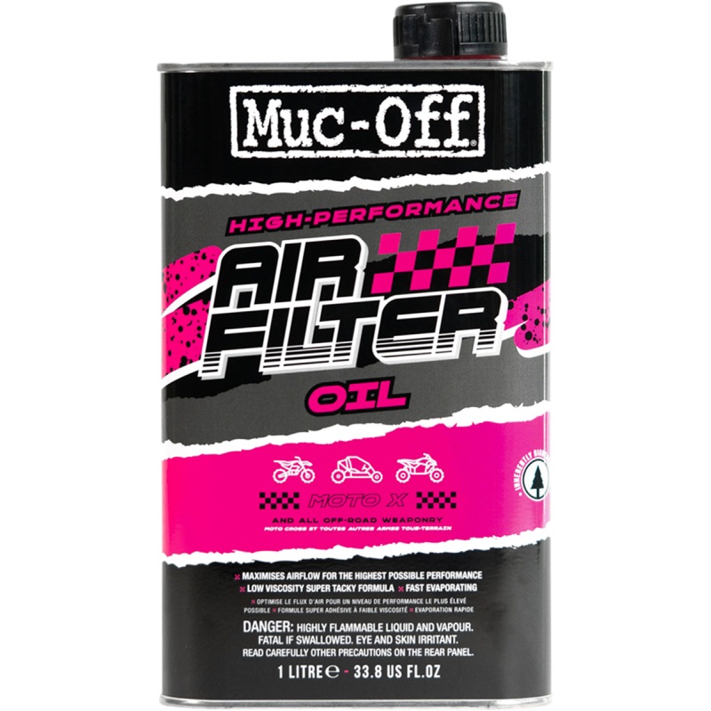MUC-OFF OIL FOAM AIR FILTER 1L Front - Driven Powersports
