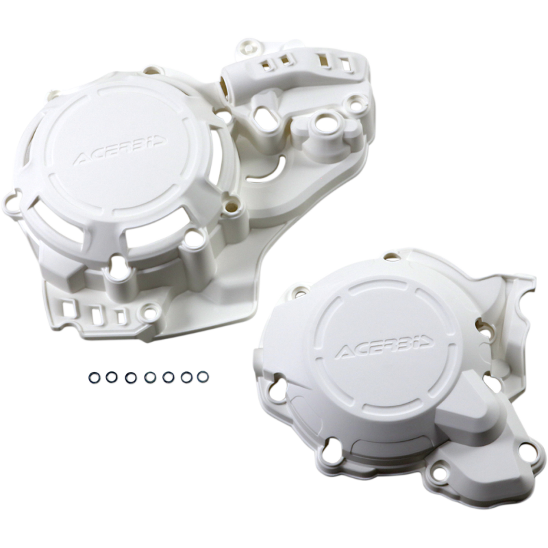 ACERBIS COVER X-PWR KIT K/H (2645510002) White Front - Driven Powersports