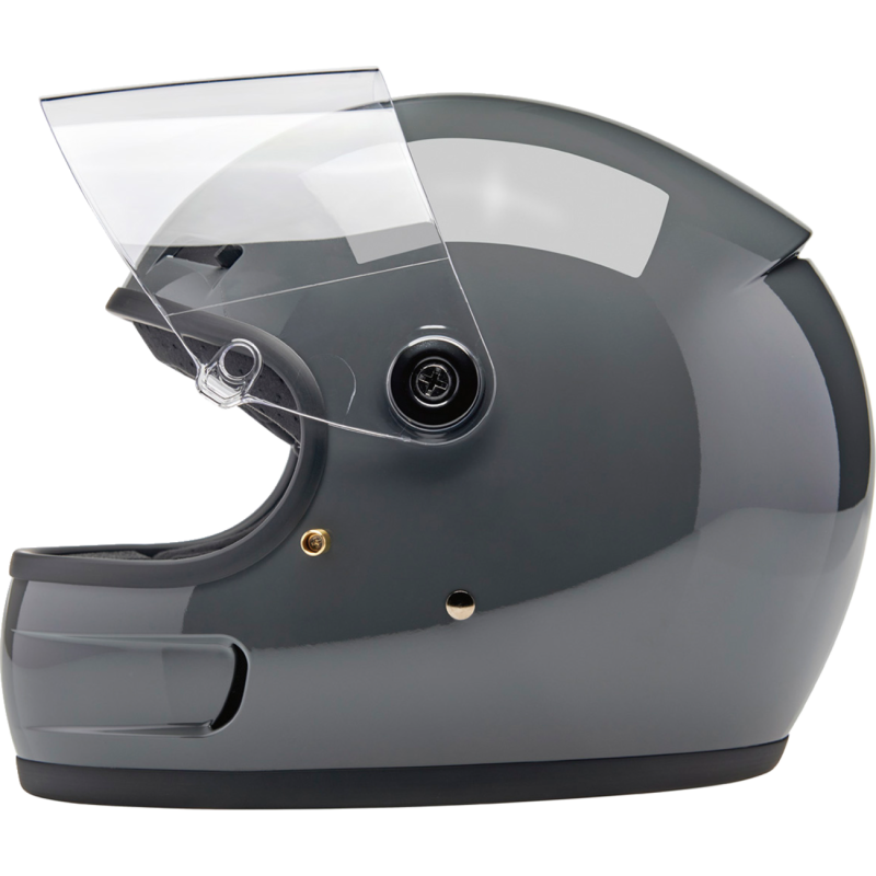 BILTWELL HELMET GRINGO SV Steel Gray Left Side - Driven Powersports
