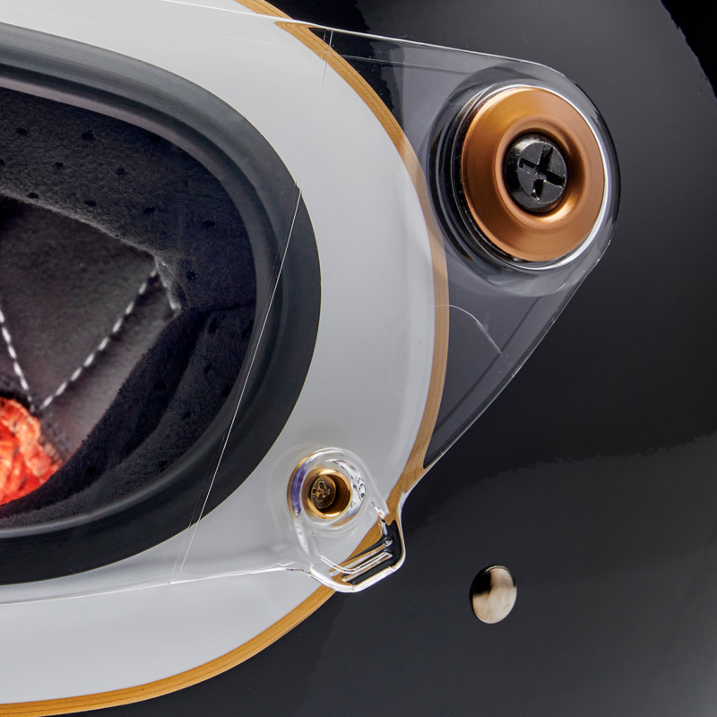 BILTWELL HELMET GRINGO S White/Black Detail - Driven Powersports