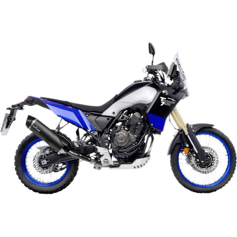 LEOVINCE MUFFLER LV1 TENERE 70 Black Application Shot - Driven Powersports