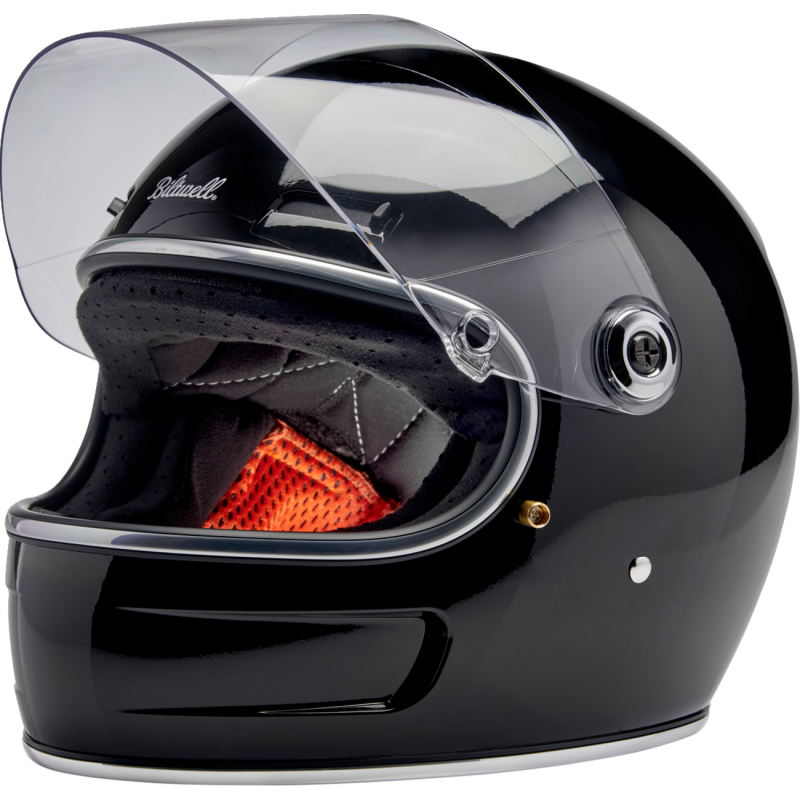 BILTWELL HELMET GRINGO SV Gloss Black Front - Driven Powersports