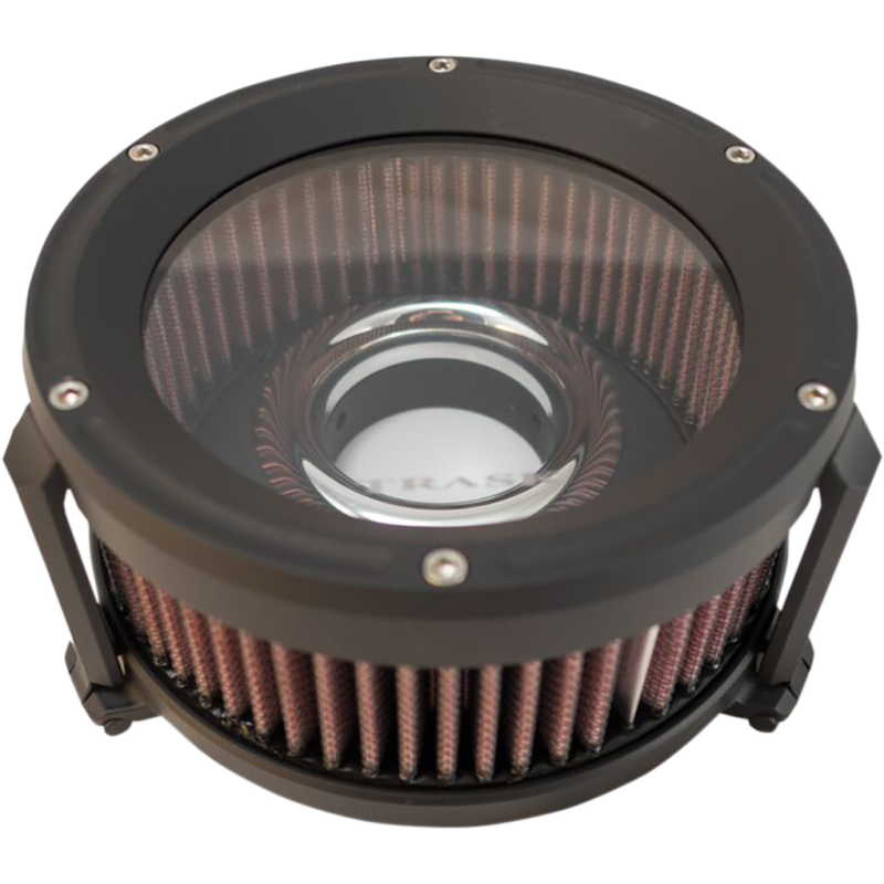 TRASK 01-17 EFI/93-06CV AIR CLEANER ASLT Black Front - Driven Powersports