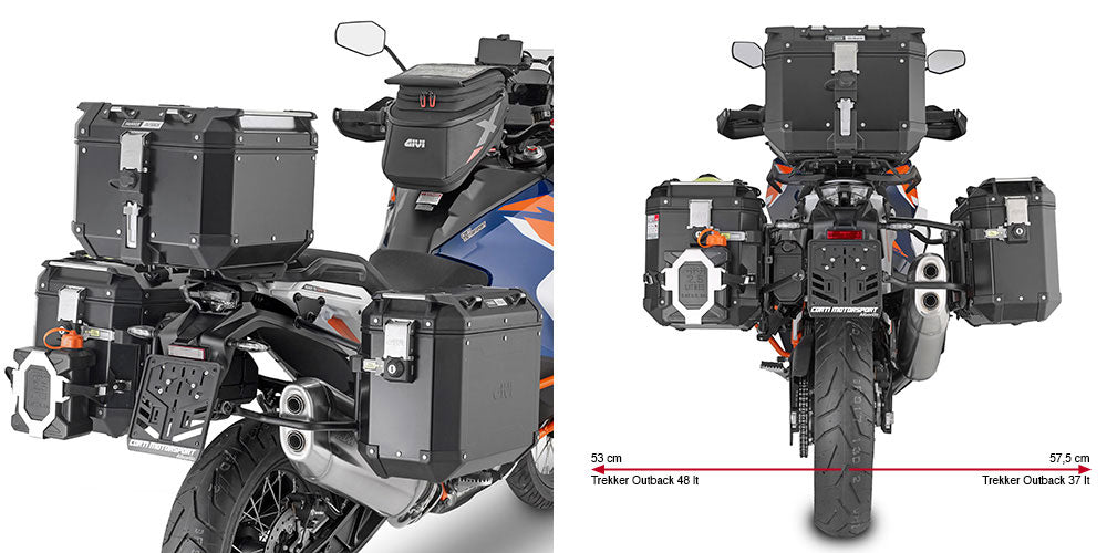 GIVI PLO7713CAM PL Cam-Side Side Case Racks for KTM 1290 Super ADV R/S