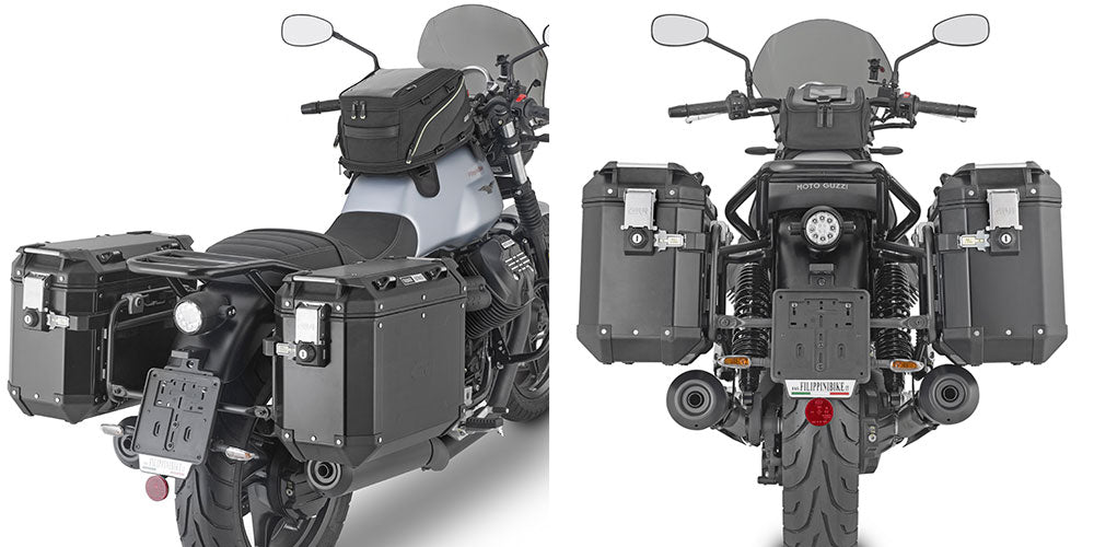 GIVI PLO8206CAM PL Cam-Side Side Case Racks for Moto Guzzi V7 Stone
