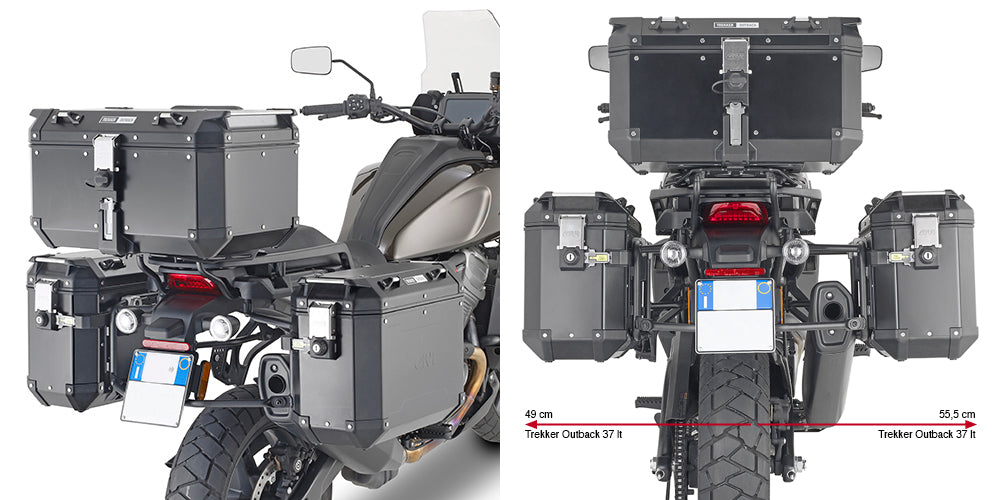 GIVI PLO8400CAM PL Cam-Side Side Case Racks for Harley-Davidson Pan America