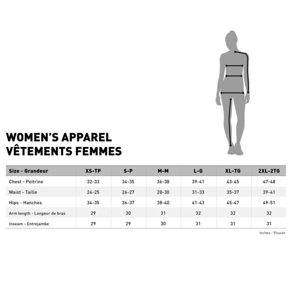 CKX Elevation Women One Piece Suit Size Chart - Driven Powersports