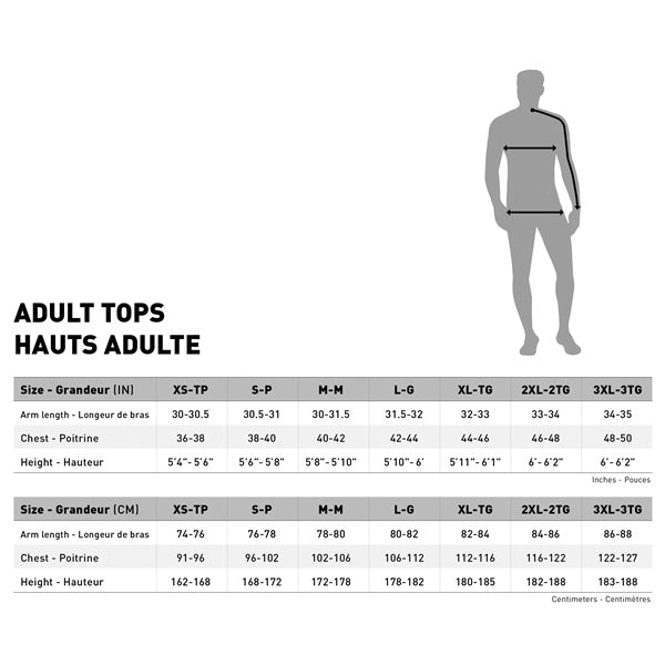 Leatt Enduro 4.5 Jersey Size Chart - Driven Powersports