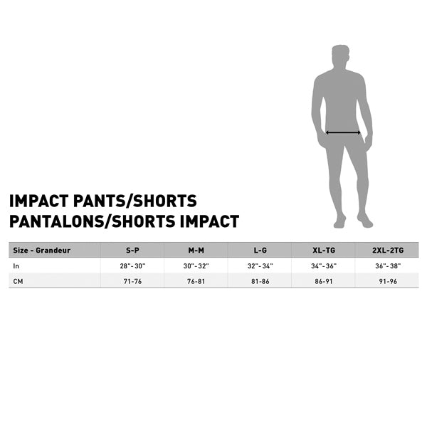 Leatt Impact Short 3DF 4.0 Size Chart - Driven Powersports