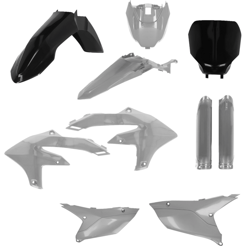 ACERBIS PLASTIC KIT - FULL - BLK/GREY YZ250F:24 - 24,YZ450F/FX:23 - 24 (2979591001) - DRIVEN Canada's Powersports 80527969423182979591001