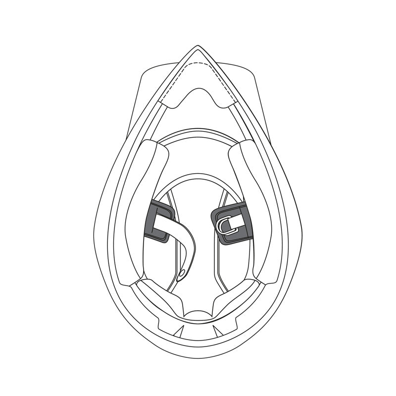 AGV CHINSTRAP PAD (XXS - XS) AX9 - DRIVEN Canada's Powersports 805101903406920KIT76305999