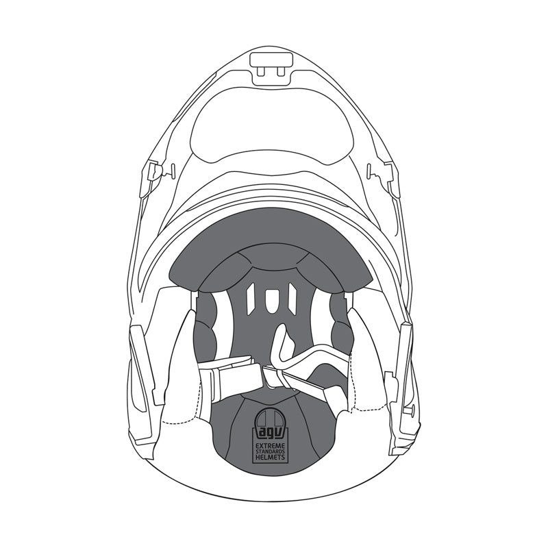 AGV DOUBLE FACE REMOVABLE TOP LINER M SPORTMOD - DRIVEN Canada's Powersports 802665669301620KIT12017999