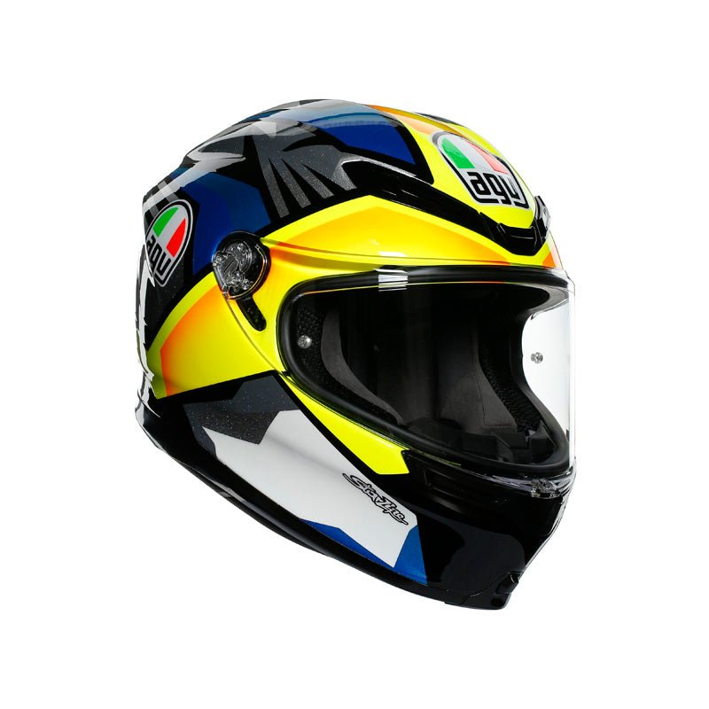 AGV K - 6 HELMET JOAN BLACK/BLUE/YELLOW (2XL) - DRIVEN Canada's Powersports 8216301O2MY012XS