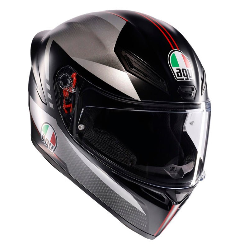 AGV K1 S LAP MATT BLACK/GREY/RED (L) - DRIVEN Canada's Powersports 80009584036962118394003034L