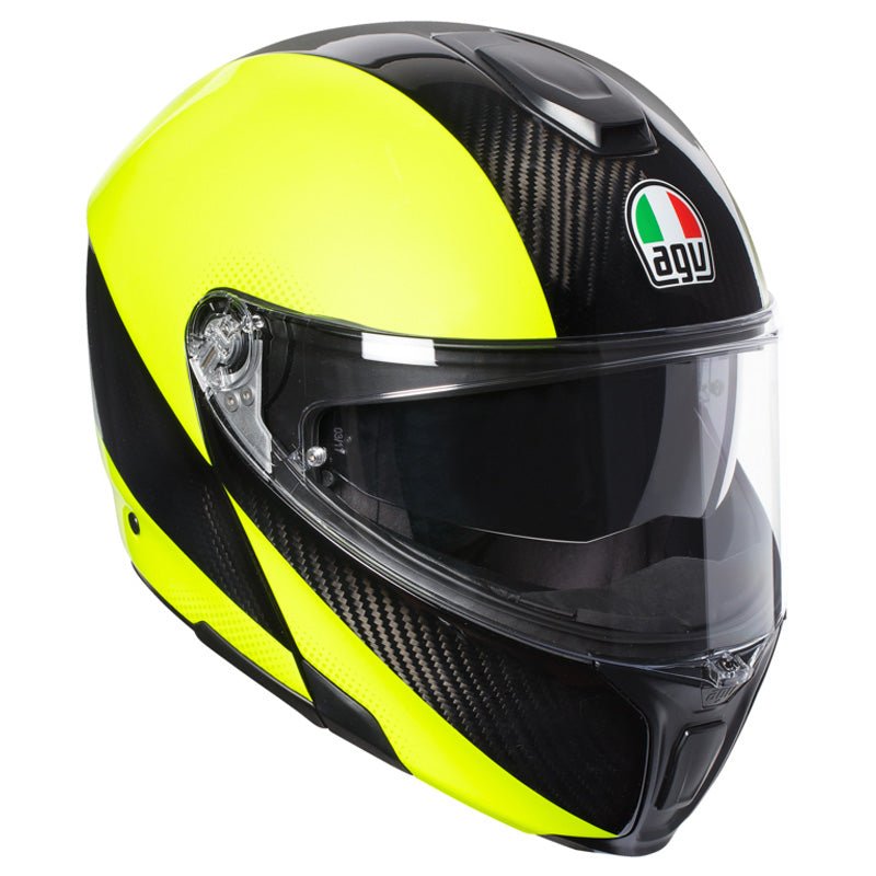AGV SPORTMODULAR HELMET HI - VIS CARBON/FLUO YELLOW (2XL) - DRIVEN Canada's Powersports 8026656681372211201O2IY002005