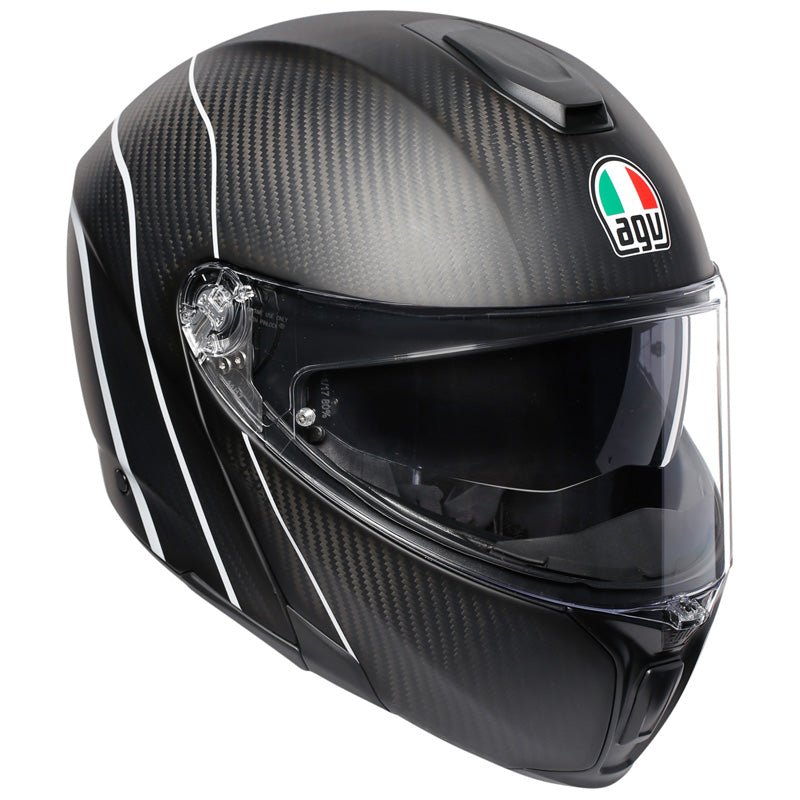 AGV SPORTMODULAR HELMET REFRACTIVE CARBON/SILVER (3XL) - DRIVEN Canada's Powersports 8051019047632211201O2IY007004