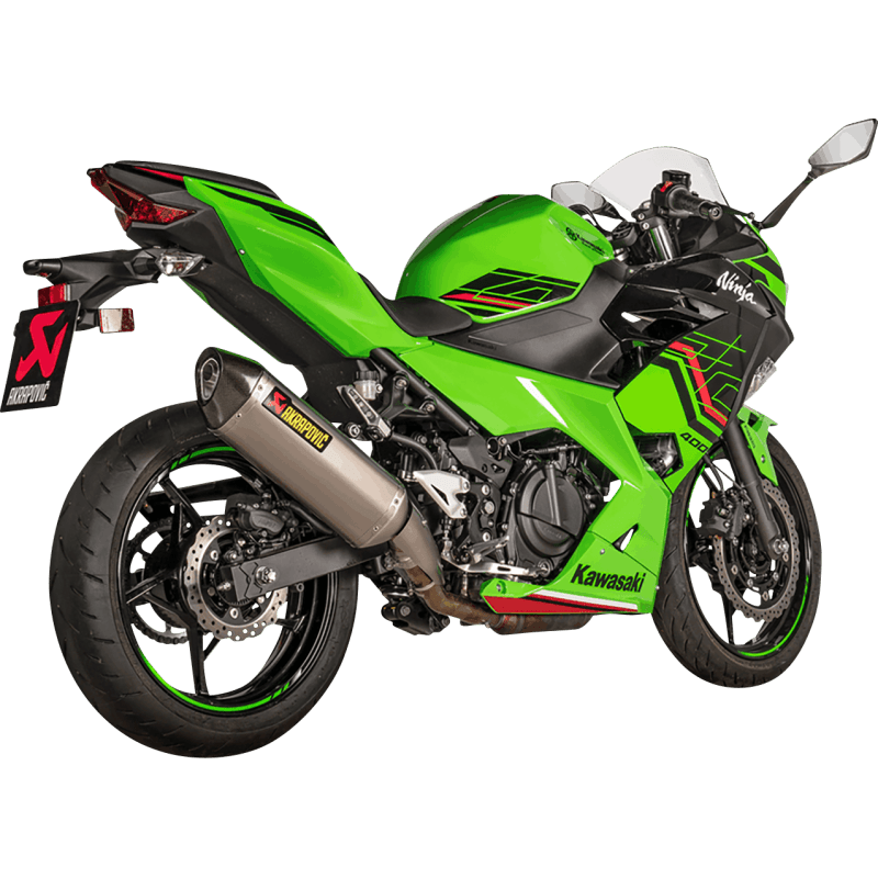 AKRAPOVIC 18 - 23 NINJA 400 SLIP ON TI/CF TIP (S - K4SO7 - HRT) - DRIVEN Canada's Powersports S - K4SO7 - HRT