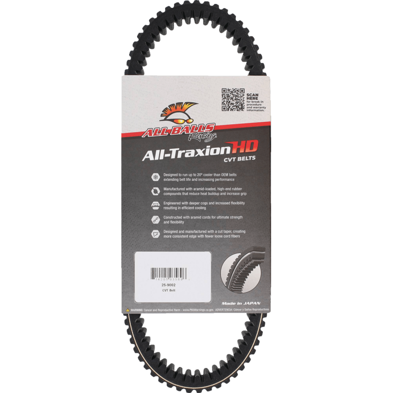 ALL BALLS RACING CVT BELT (25 - 9002) - DRIVEN Canada's Powersports 25 - 9002