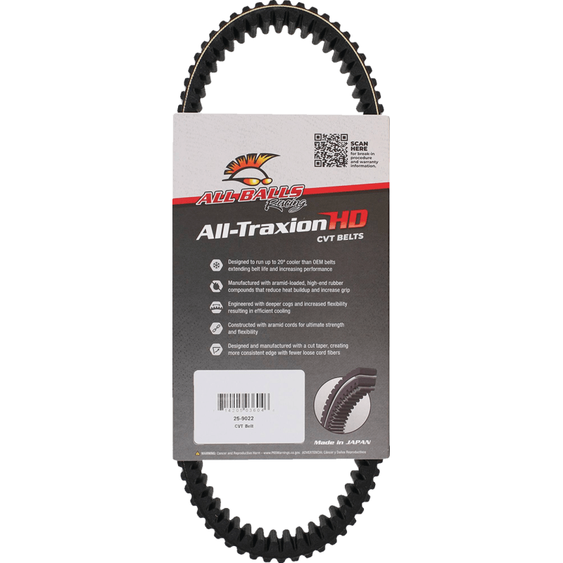 ALL BALLS RACING CVT BELT (25 - 9022) - DRIVEN Canada's Powersports 25 - 9022