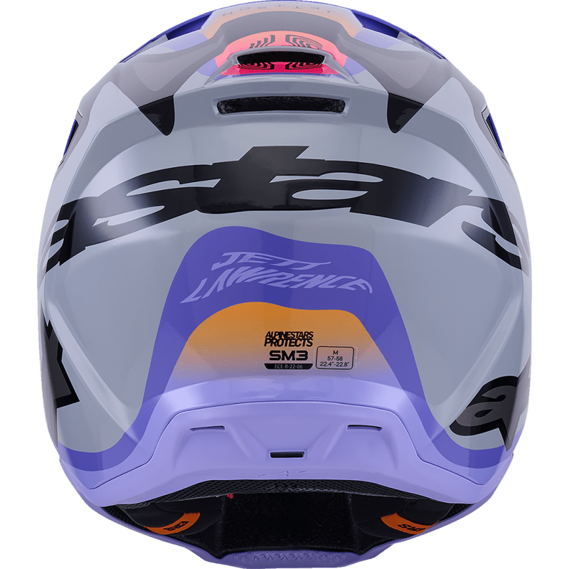 ALPINESTARS HELMET SM3 JETTSON GRAY/PUR/BLK - DRIVEN Canada's Powersports 80593476467708302726 - 9277 - S