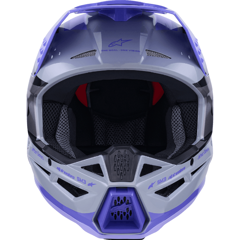 ALPINESTARS HELMET SM3 JETTSON GRAY/PUR/BLK - DRIVEN Canada's Powersports 80593476467708302726 - 9277 - S