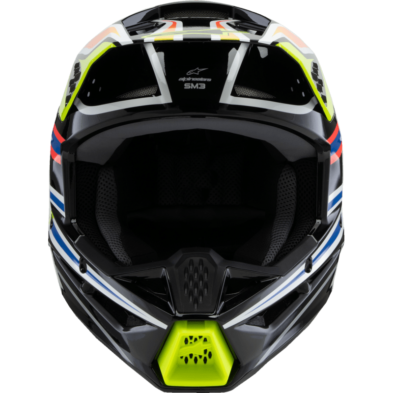ALPINESTARS HELMET SM3 YTH WURX B/Y/BL/R S ECE06 (8302125 - 1574 - YS) - DRIVEN Canada's Powersports 80593474469128302125 - 1574 - YS