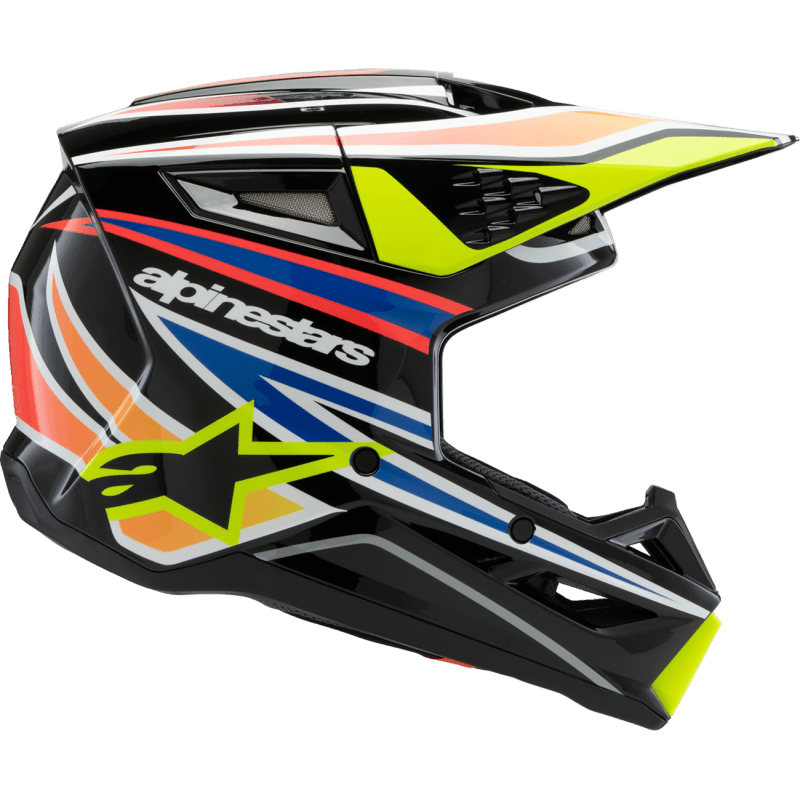 ALPINESTARS HELMET SM3 YTH WURX B/Y/BL/R S ECE06 (8302125 - 1574 - YS) - DRIVEN Canada's Powersports 80593474469128302125 - 1574 - YS