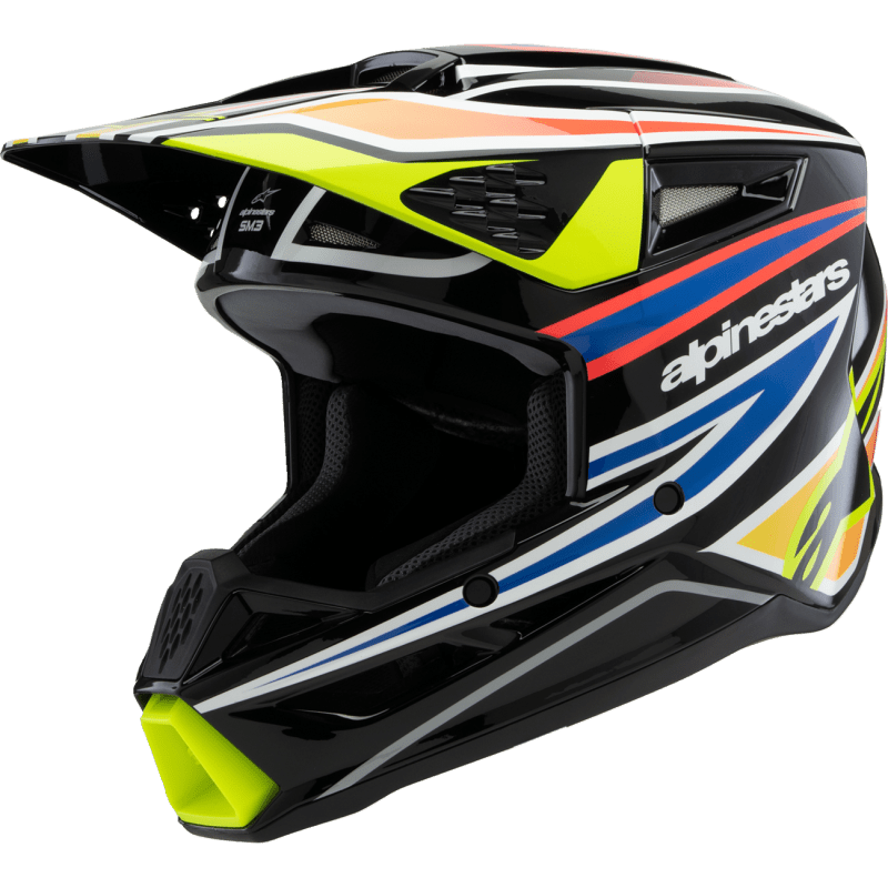 ALPINESTARS HELMET SM3 YTH WURX B/Y/BL/R S ECE06 (8302125 - 1574 - YS) - DRIVEN Canada's Powersports 80593474469128302125 - 1574 - YS