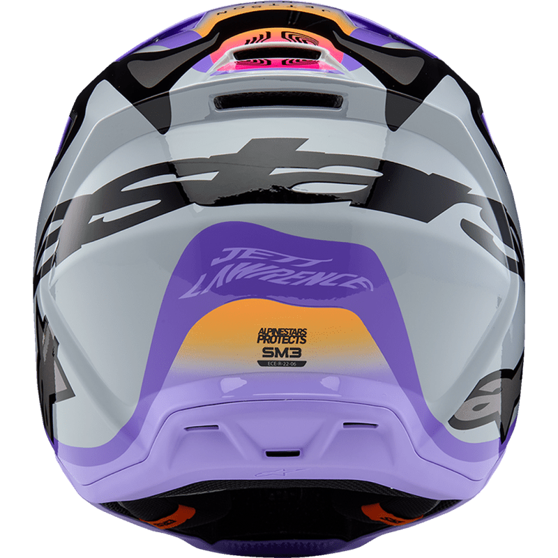 ALPINESTARS HELMET YTH SM3 JETTSON GRAY/PUR/BLK YS (8303126 - 9277 - YS) - DRIVEN Canada's Powersports 80593476468628303126 - 9277 - YS