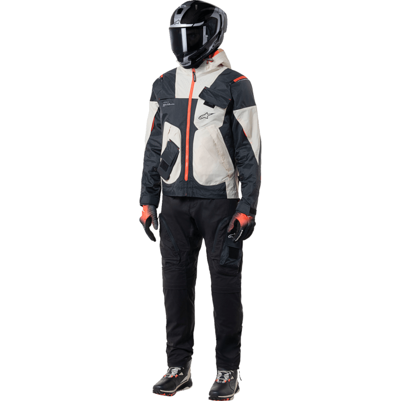 ALPINESTARS JACKET MOGRESS AIR BLK/ALMOND/ORG - DRIVEN Canada's Powersports 80593475396903301625 - 1489 - S