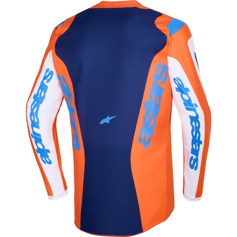 ALPINESTARS JERSEY FLUID GRID ORAN/BLUE - DRIVEN Canada's Powersports 80593476374333761126 - 4011 - S