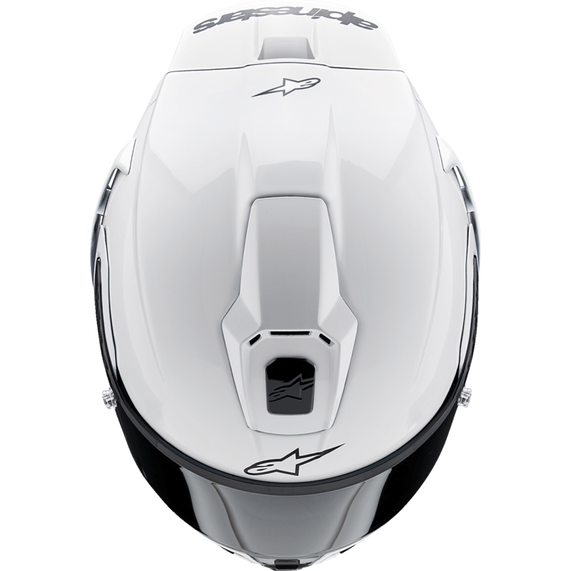 ALPINESTARS S - R10 SOLID HELMET WHT GLS/BLK - DRIVEN Canada's Powersports 8059347341058200124 - 2170 - XS