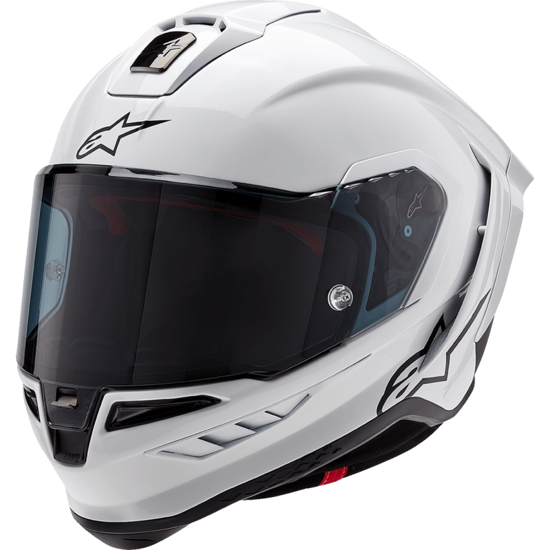 ALPINESTARS S - R10 SOLID HELMET WHT GLS/BLK - DRIVEN Canada's Powersports 8059347341058200124 - 2170 - XS