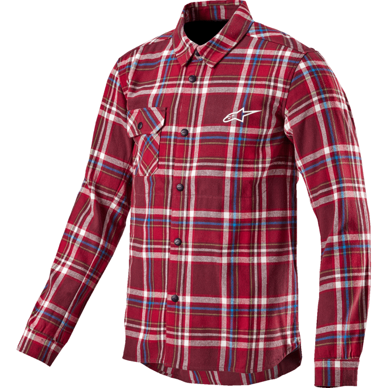 ALPINESTARS WHISTLER WIND BLOCK PLAID SHIRT S MAROON (1401023 - 379 - S) - DRIVEN Canada's Powersports 80593470787931401023 - 379 - S