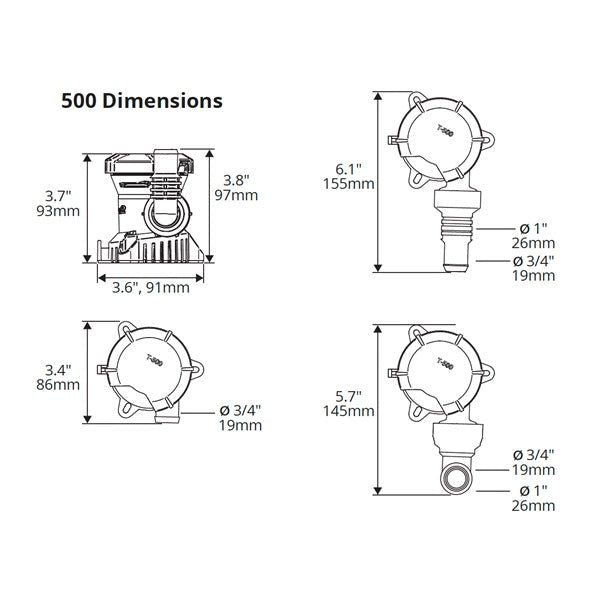 ATTWOOD TSUNAMI MK2 BILGE PUMP (5606 - 7) - DRIVEN Canada's Powersports 0226970239715606 - 7