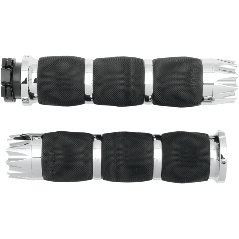 AVON GRIPS AIR CUSHIONED CHROME METRIC TOURING EXCALIBUR (MT - AIR - 90 - CH - EX) - DRIVEN Canada's Powersports 717163837724MT - AIR - 90 - CH - EX