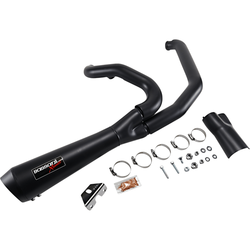 BASSANI XHAUST 17 - 21 FL EXHAUST 2:1 SHORT MEGA - DRIVEN Canada's Powersports 8500074953361F42RB