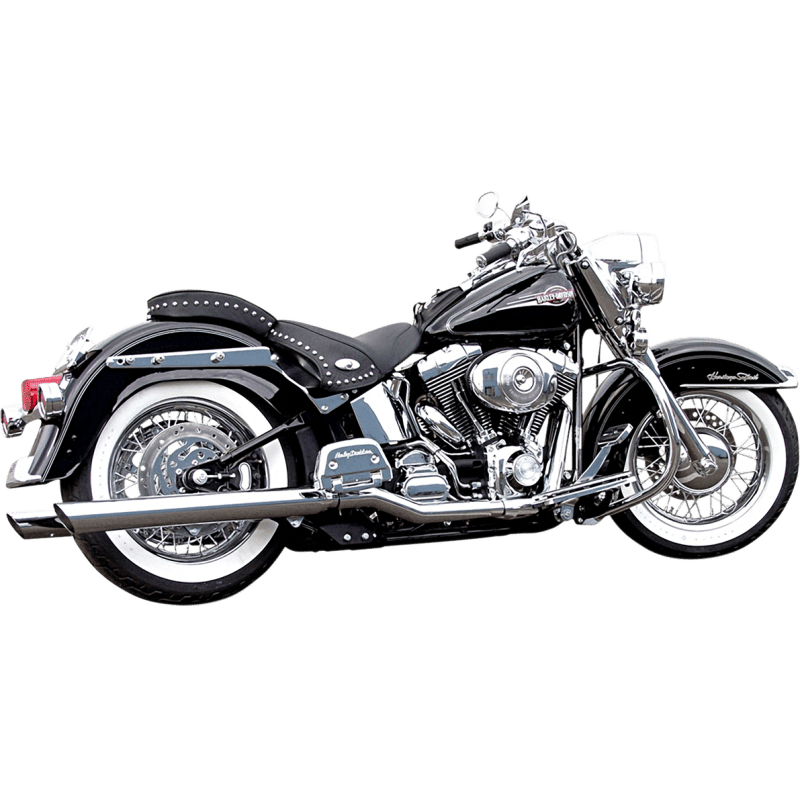 BASSANI XHAUST 99 - 17 SOFTAIL 3" SLASHCUT SO CHROME*2 (31117B) - DRIVEN Canada's Powersports 81059401973531117B