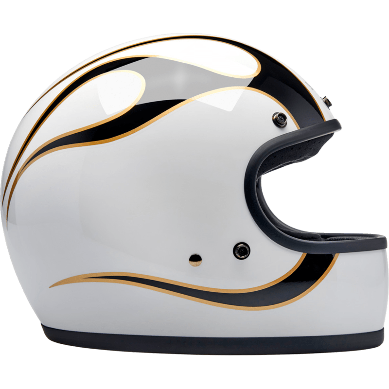 BILTWELL HELMET GRINGO W/B FLAM - DRIVEN Canada's Powersports 8402589073441002 - 561 - 502