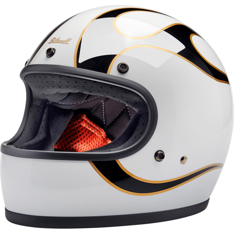 BILTWELL HELMET GRINGO W/B FLAM - DRIVEN Canada's Powersports 8402589073441002 - 561 - 502
