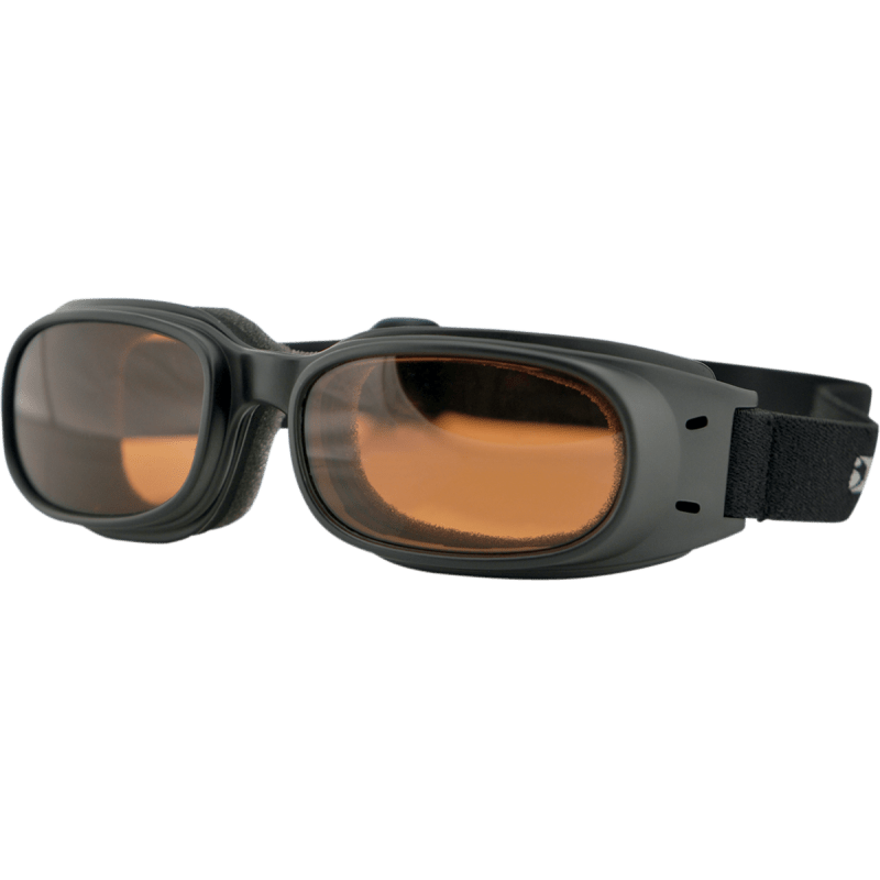 BOBSTER PISTON GOGGLE BLACK FRAME LENS Amber Other - Driven Powersports