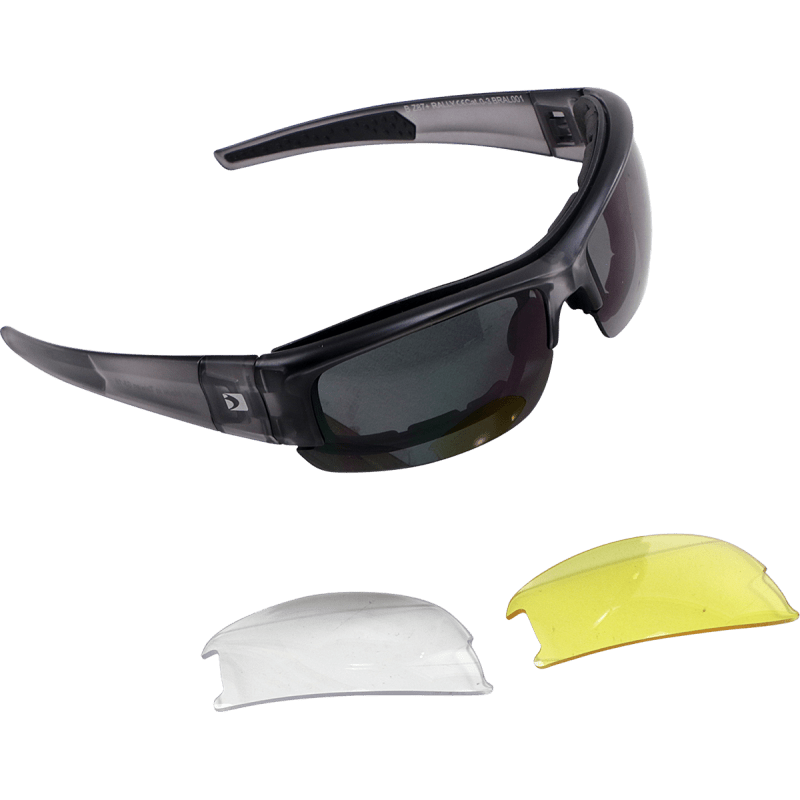 BOBSTER RALLY CONVERTIBLE INTERCHANGEABLE LENSES SMOKED - DRIVEN Canada's Powersports 642608052373BRAL001